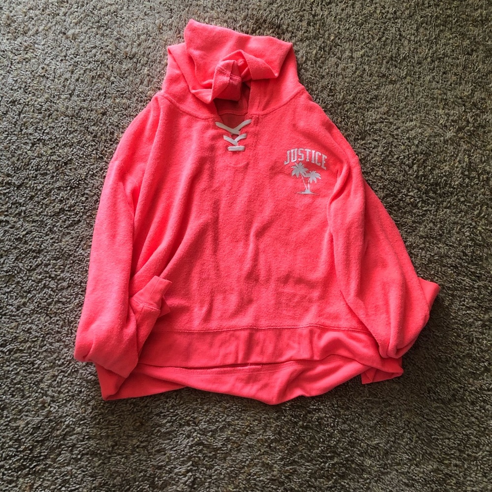 justice sweatshirt.